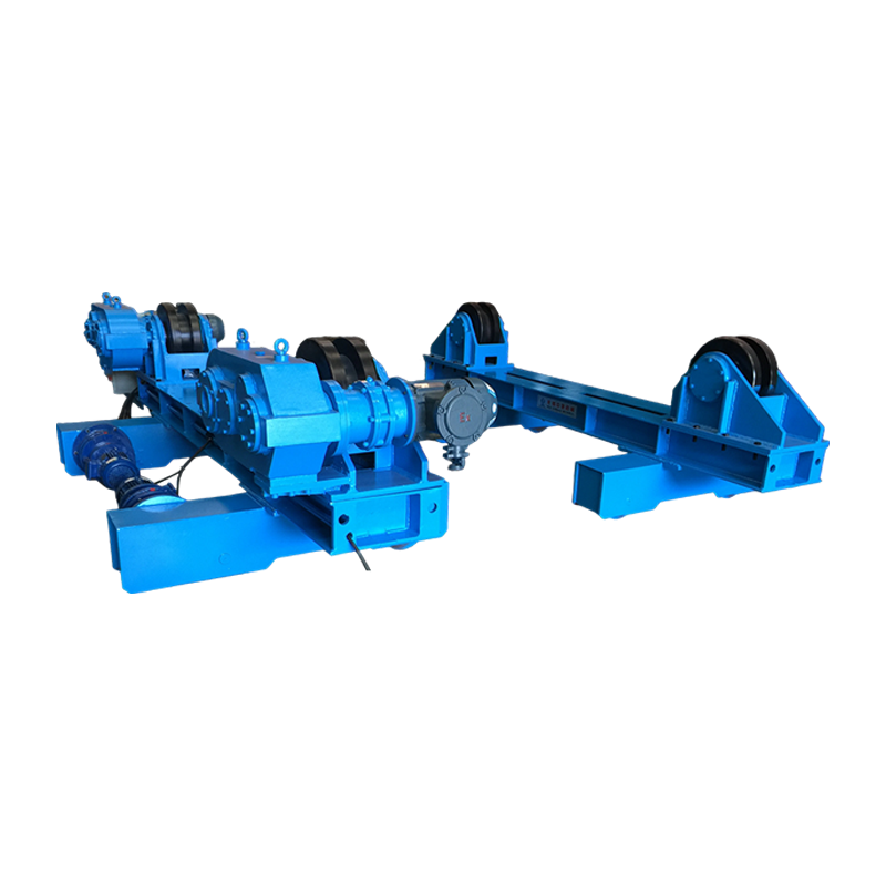 Rotador de soldagem ajustável 40T com movimento orbital manual e rolos de ranhura adicionais